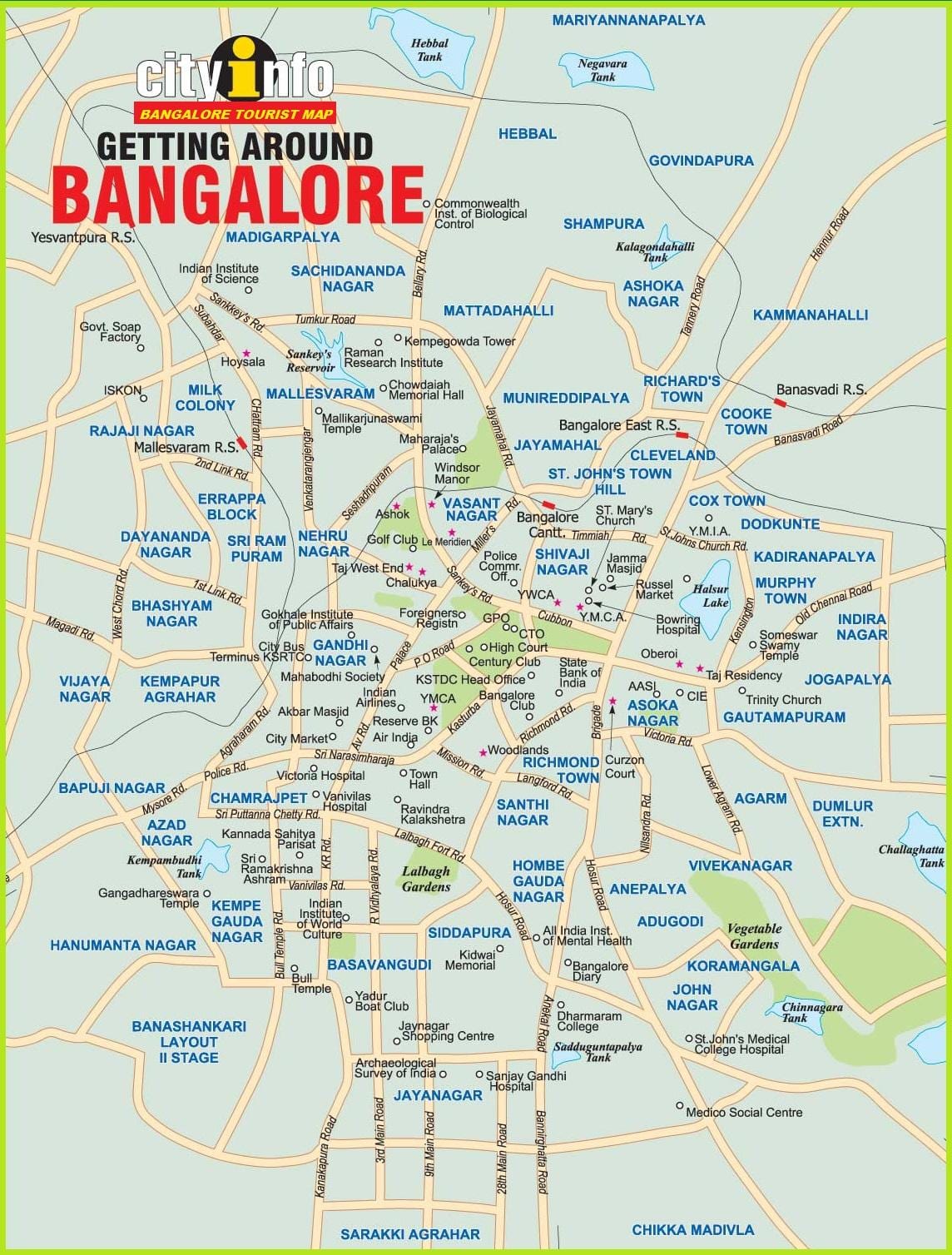 Bangalore in kaart