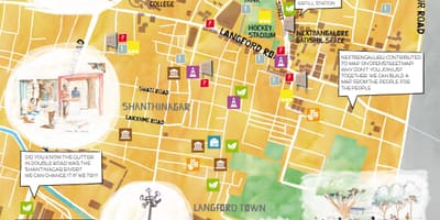 Commerciële straat Bangalore winkelen kaart